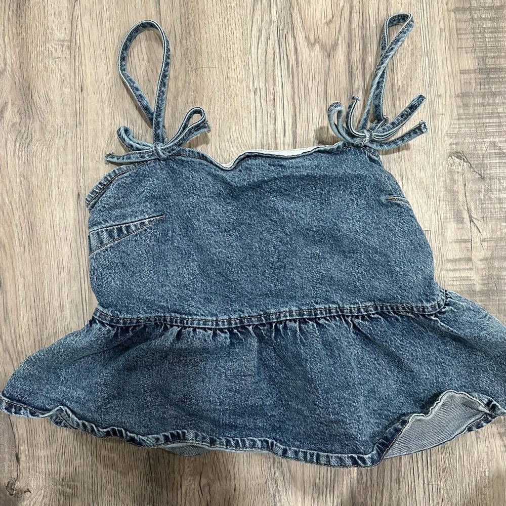 Wild Fable Blue Denim Top